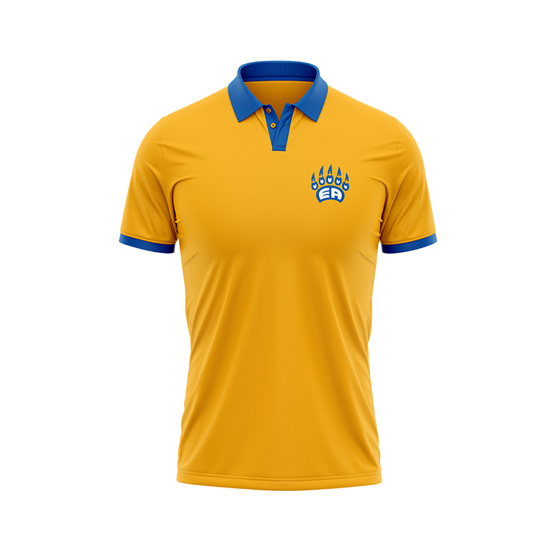 Yellow Bears Polo shirt by BOLT Custom Sportswear featuring a classic design and comfortable fit.