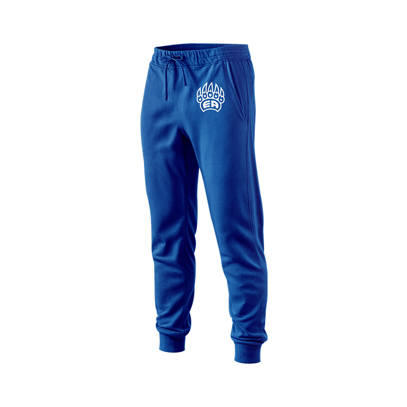 Dark blue BOLT Custom Sportswear bears sweatshirts with bear graphic and comfortable fit, perfect for casual wear.