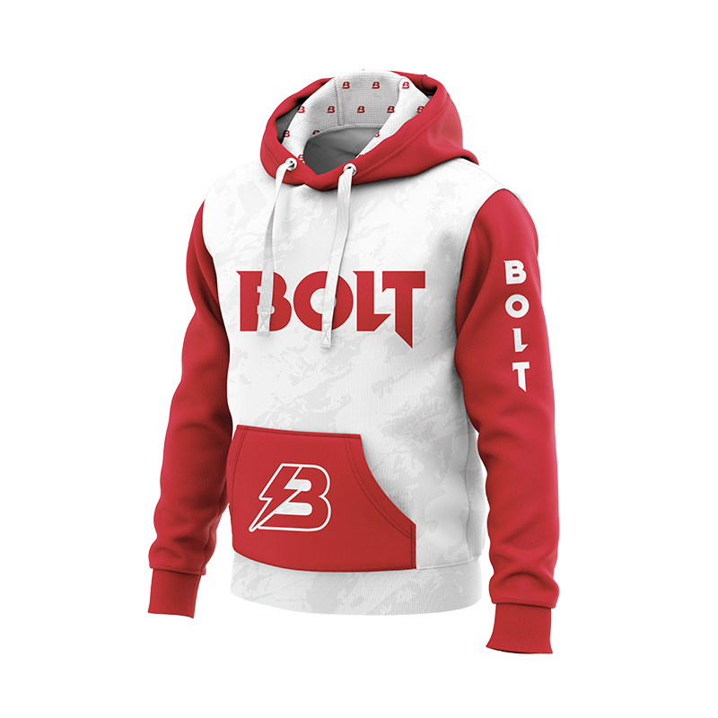 BOLT Red/White Hoodie